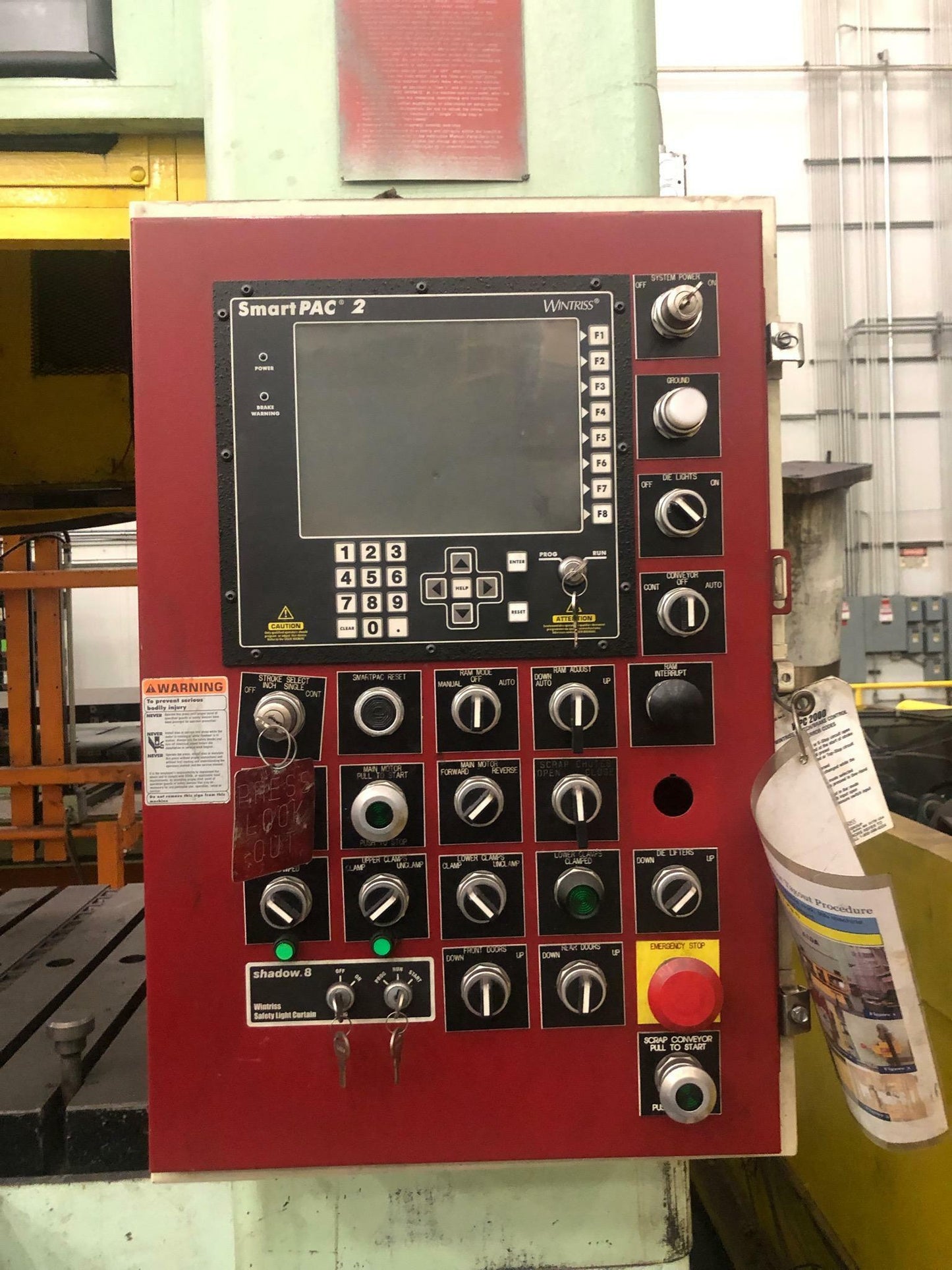 440 Ton Press For Sale Aida Straight Side Link Motion Press