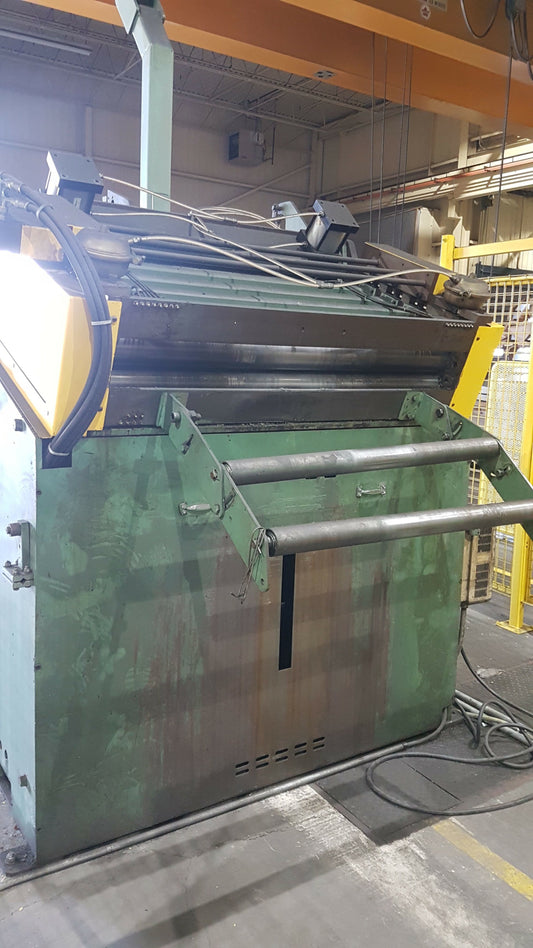 20,000 lb Capacity Mecon Coil Cradle Servo Feed Line For Sale