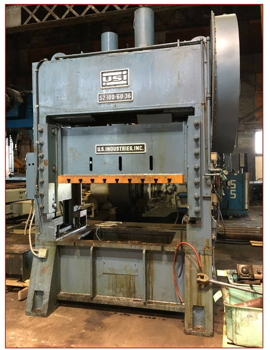 100 Ton Press For Sale USI Clearing Press