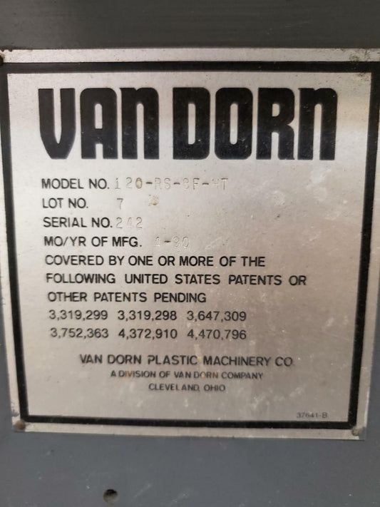 120 Ton Van Dorn Plastic Injection Molding Machine For Sale