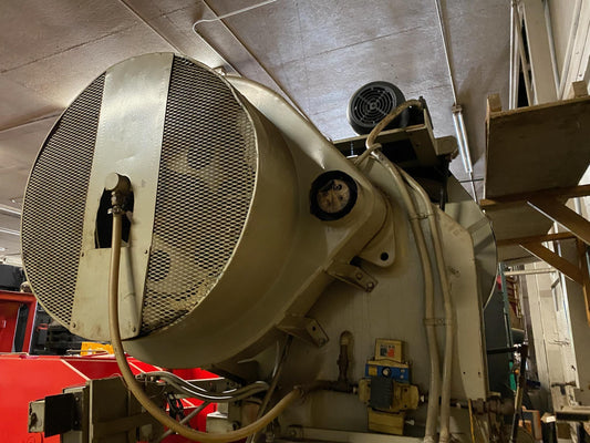 100 Ton Capacity L & J Backgeared OBI Press For Sale