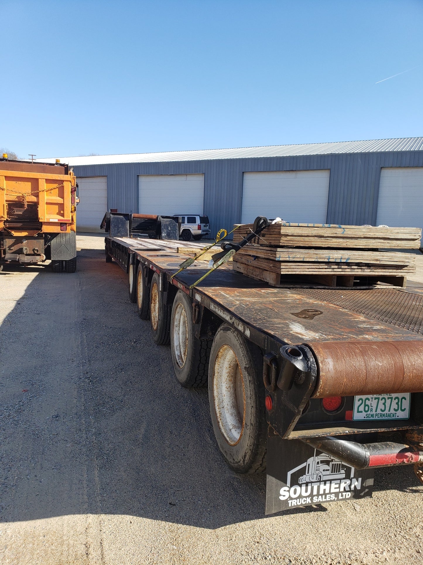 2001 5 Axle Boaz Folding Neck Low Boy Trailer For Sale