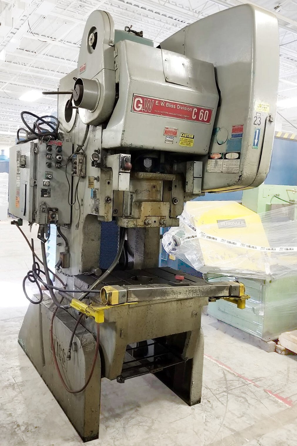 60 Ton Bliss Flywheel O.B.I. Press For Sale