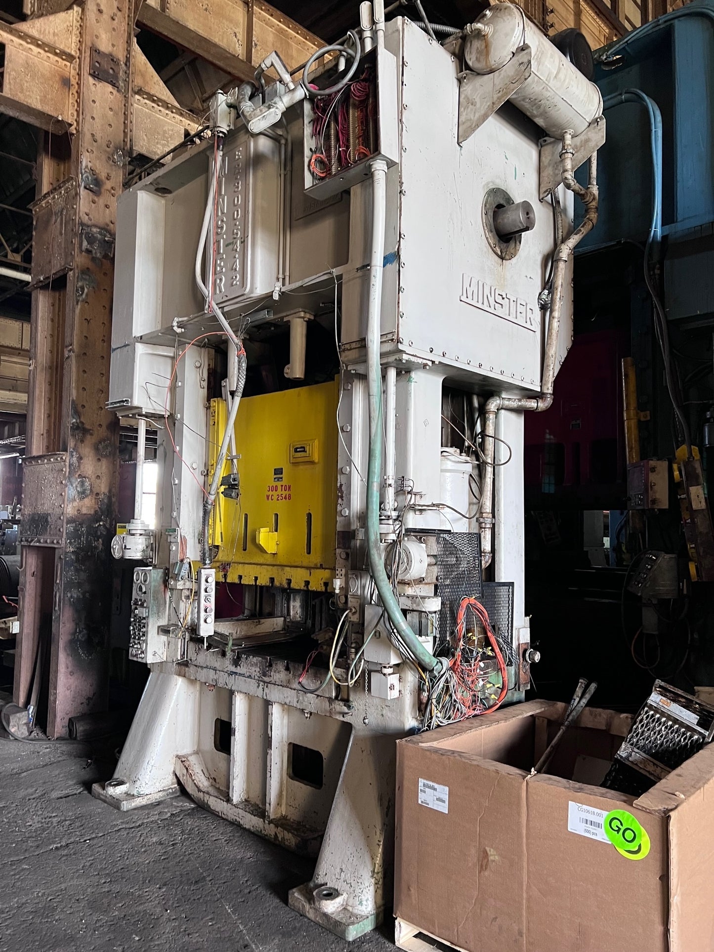 300 Ton Minster Straight Side Press For Sale