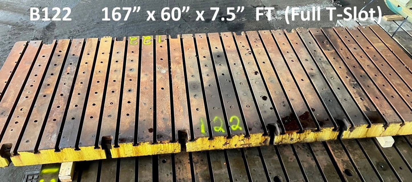 Bolster Plate - 167" x 60" x 7.5" - For Sale