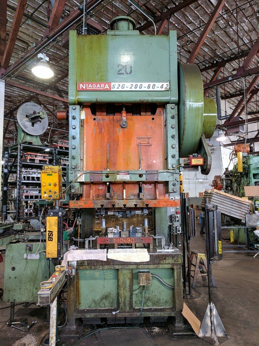 200 Ton Press For Sale Niagara Gap Frame Press