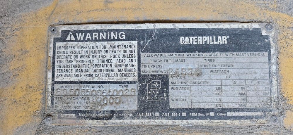 20,000 lb Cat Forklift For Sale