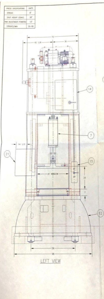 400 Ton Press For Sale Heim Straight Side Press