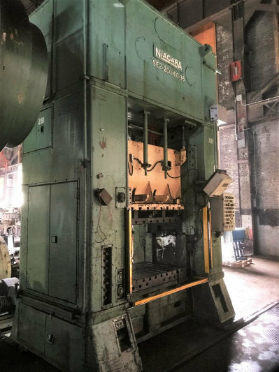 200 Ton Press For Sale Niagara Straight Side Press