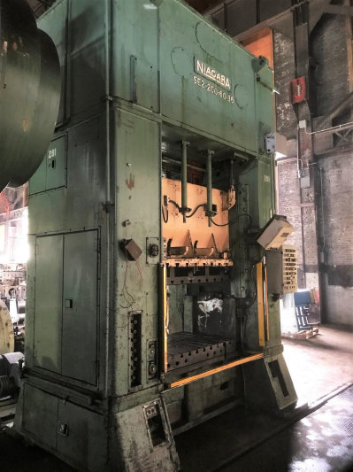 200 Ton Press For Sale Niagara Straight Side Press