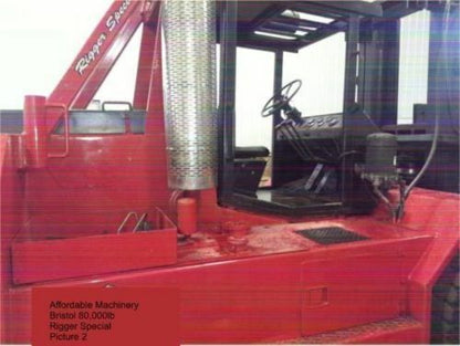 80,000lb Bristol Riggers Forklift Truck For Sale 40 Ton