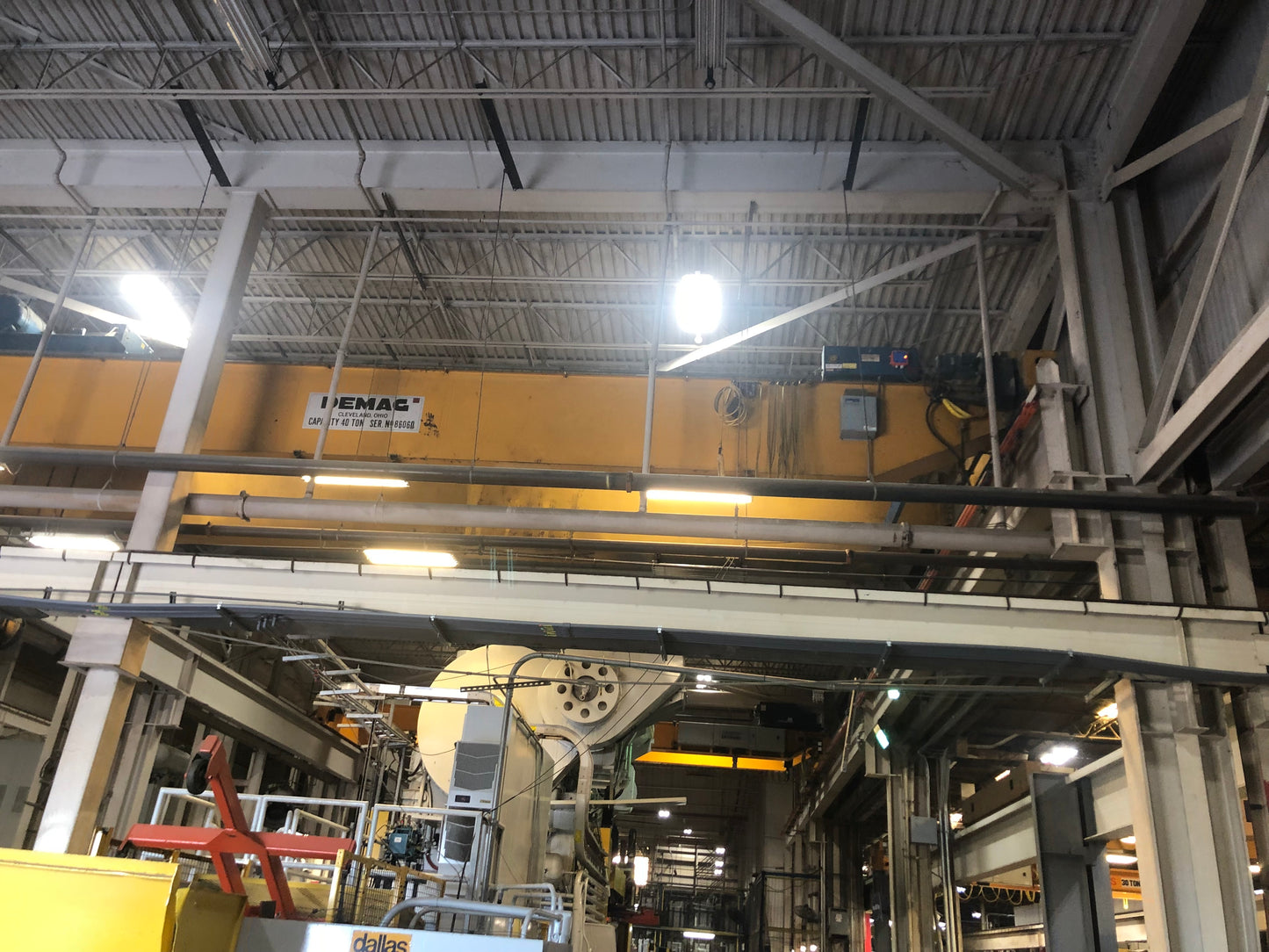 40 Ton Capacity Demag Overhead Bridge Crane For Sale