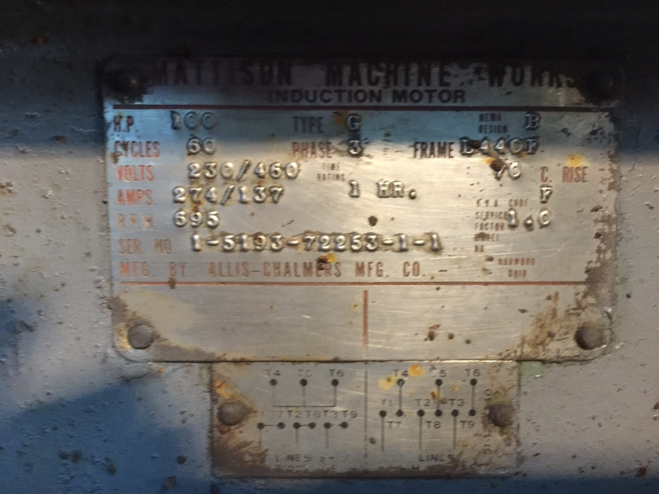 42" Mattison Rotary Surface Grinder For Sale