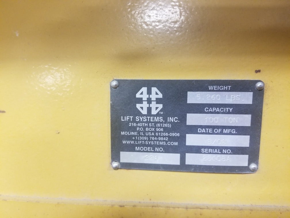 400 Ton Capacity Lift Systems Hydraulic Gantry For Sale
