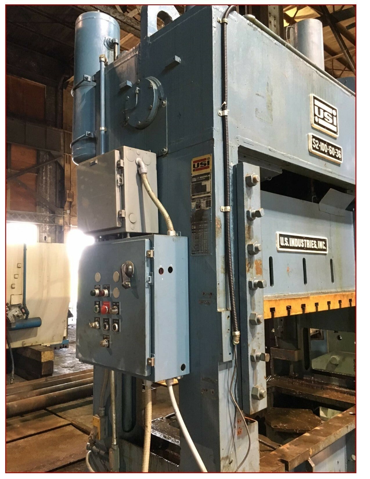 100 Ton Press For Sale USI Clearing Press