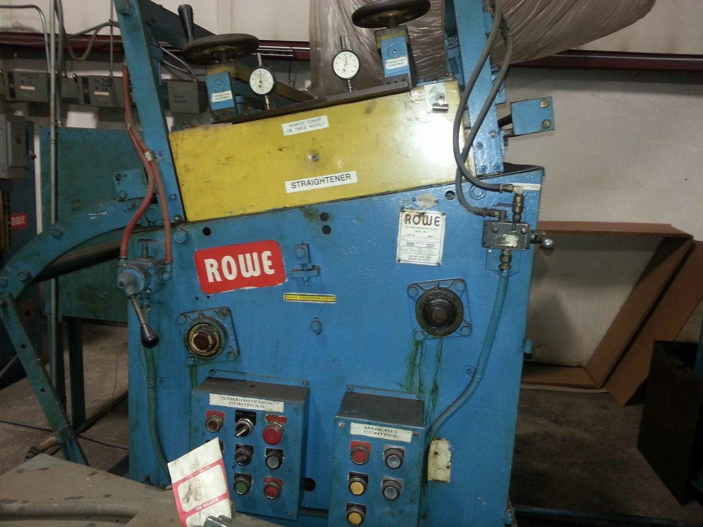 10,000lb. Capacity Rowe Servo Feedline For Sale