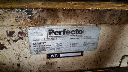 30,000lb. Perfecto Coil Reel & Straightener Feeder For Sale