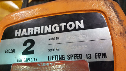 Harrington A-Frame Crane For Sale