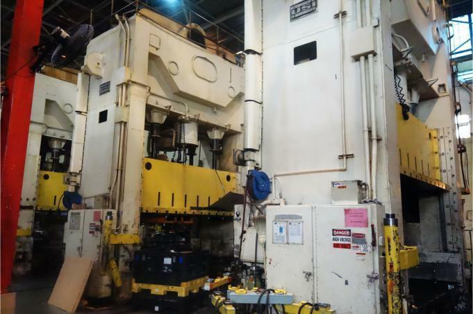 600 Ton Press For Sale USI Clearing Straight Side Press