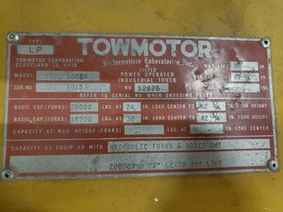 20,000 lb Capacity Cat Towmotor Forklift For Sale