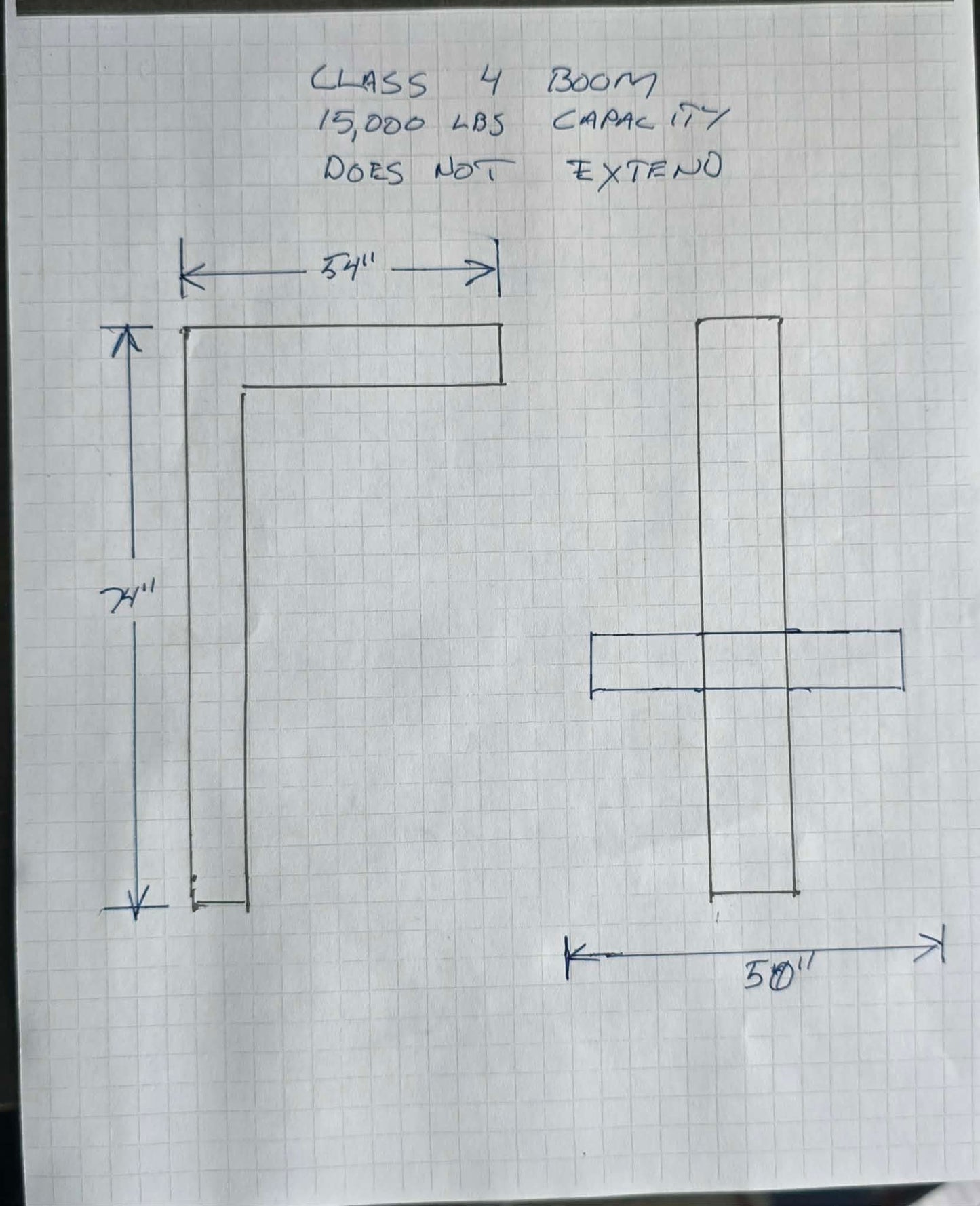 15,000 lb Forklift Boom For Sale