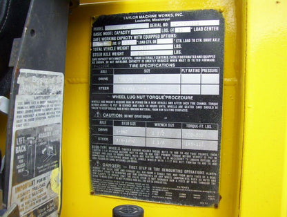 40,000 lbs Taylor Hard-Tire Forklift For Sale