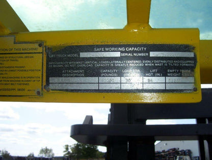 40,000 lbs Taylor Hard-Tire Forklift For Sale