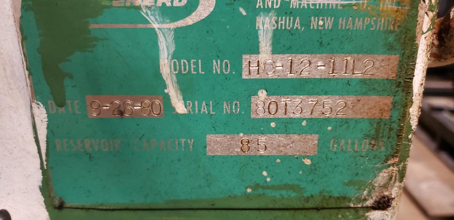 12 Ton Greenard C-Frame Hydraulic Press For Sale