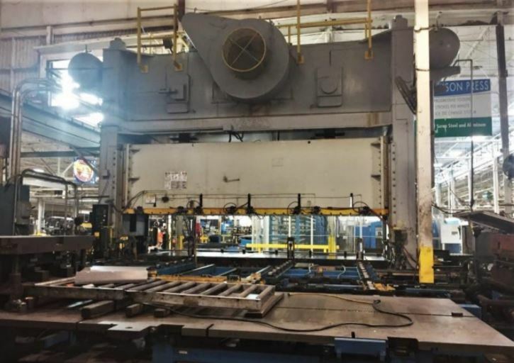 800 Ton Capacity Verson Straight Side Press For Sale