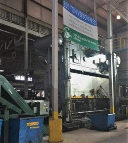 800 Ton Capacity Verson Straight Side Press For Sale