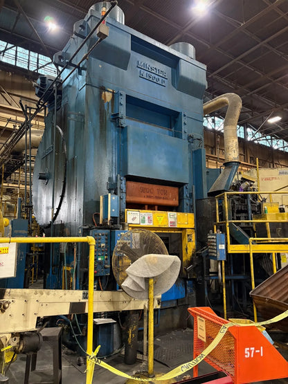 1,500 Ton Minster Knuckle Joint Press For Sale