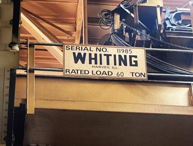 Whiting 60/15 Ton Overhead Bridge Crane For Sale