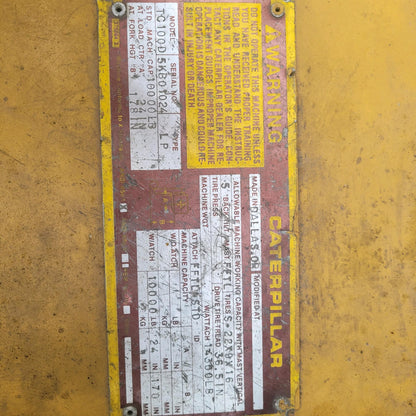 10,000 lbs Cat Solid Tire Forklift For Sale