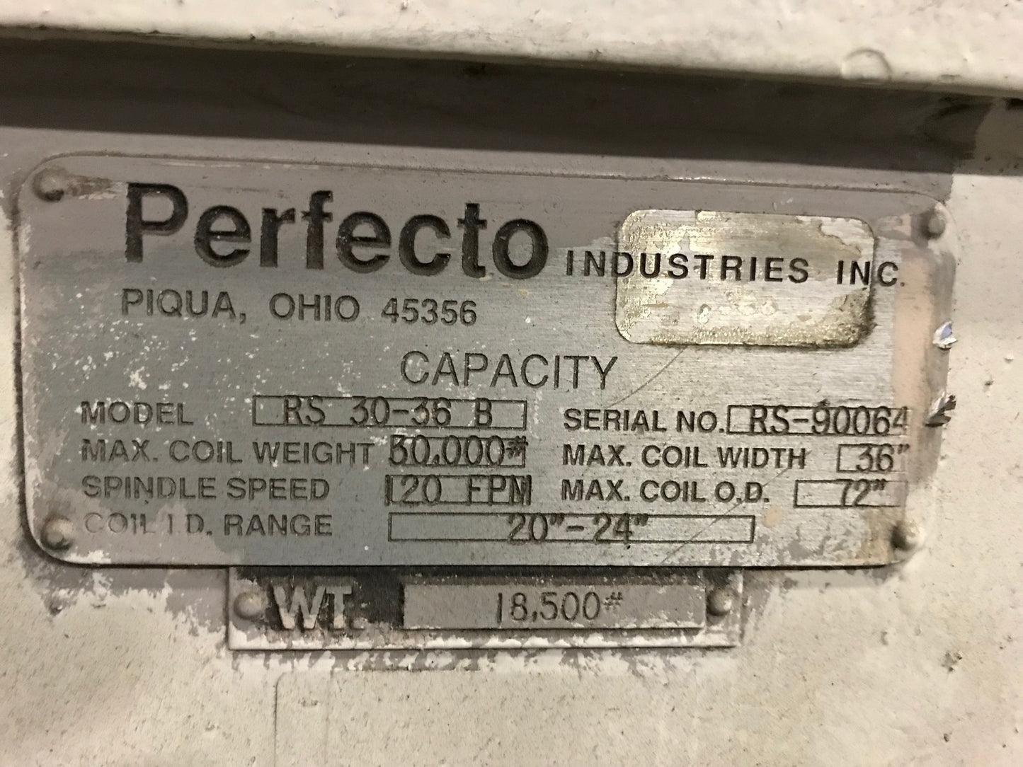 36" Perfecto Servo Feed Line For Sale