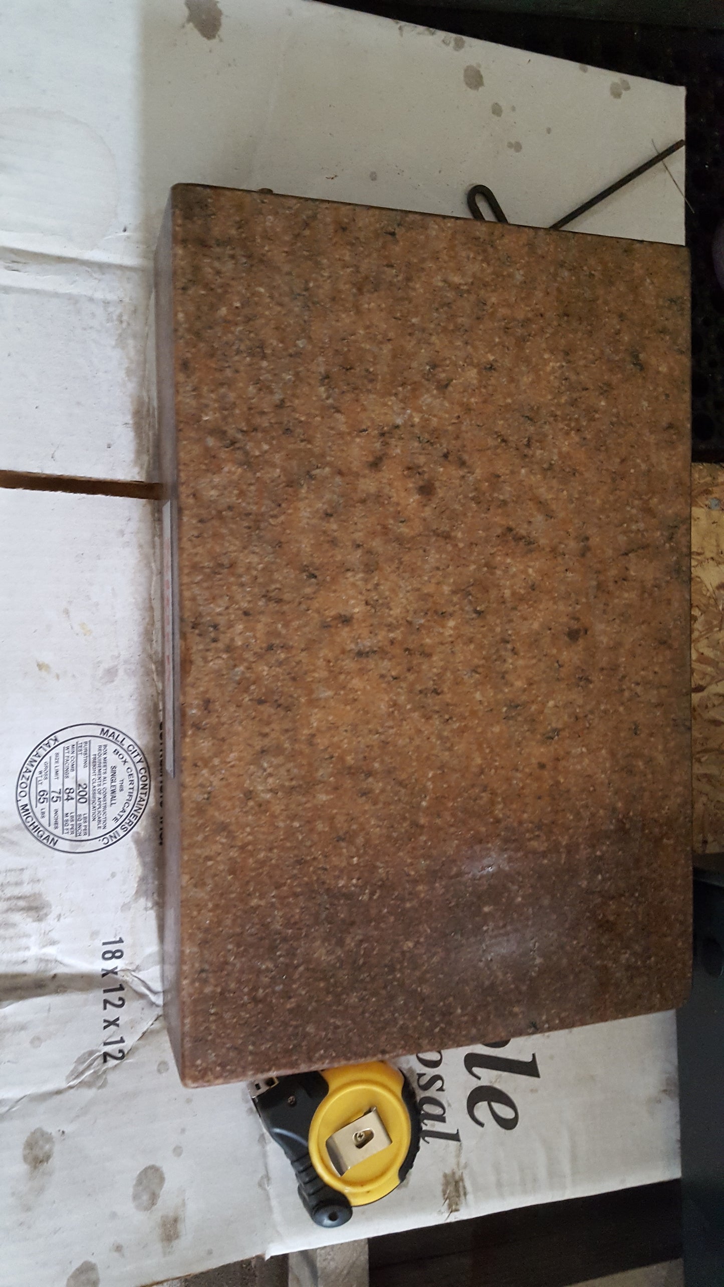 Starrett Pink Granite Surface Plate For Sale