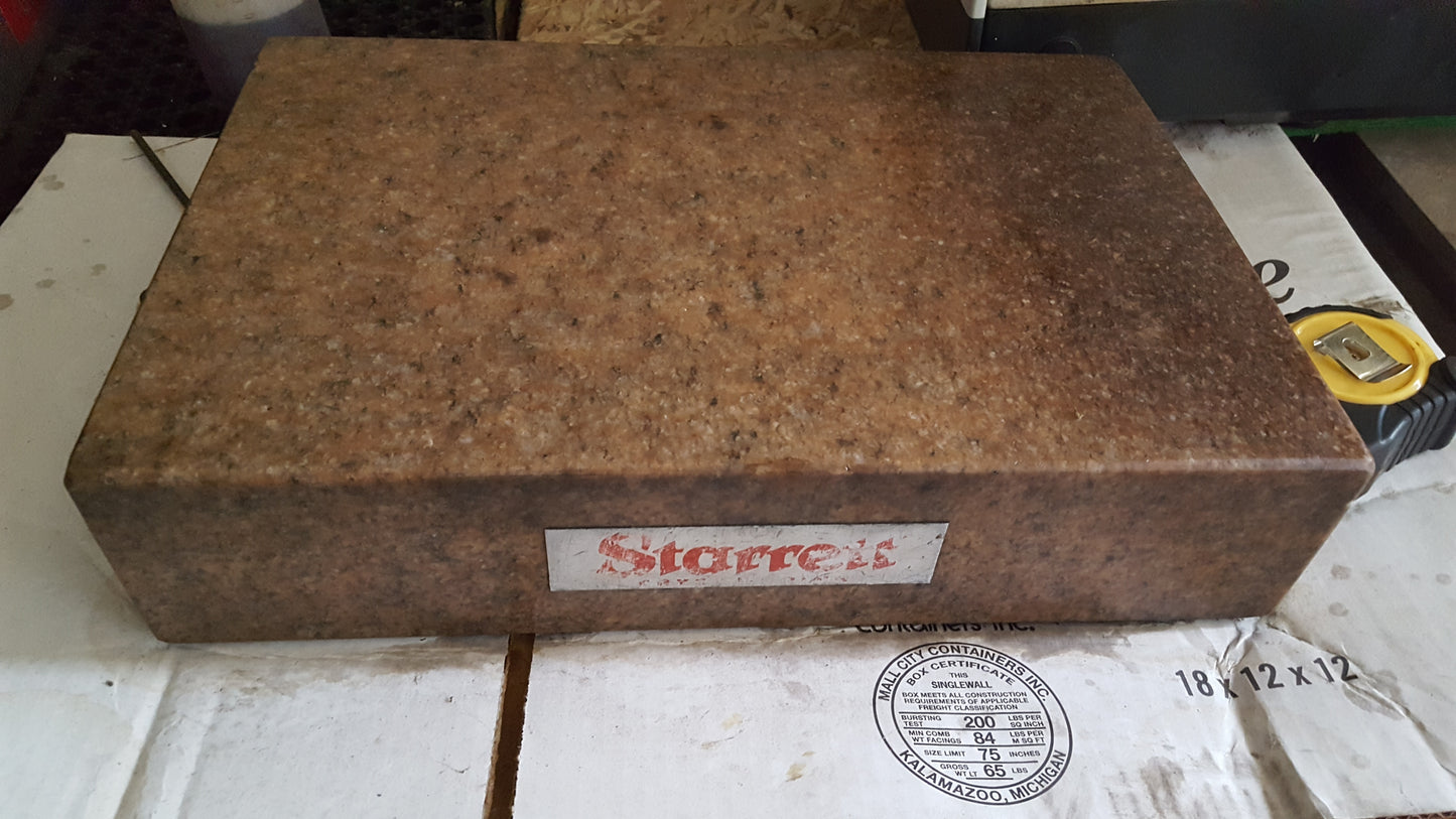 Starrett Pink Granite Surface Plate For Sale