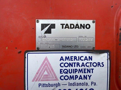 Tadano Crane - Model TR280 - For Sale