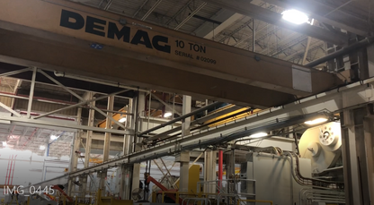 10 Ton Demag Overhead Bridge Crane For Sale
