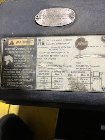 12,000 lb Hyster Forklift For Sale