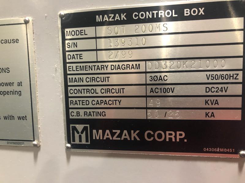 Mazak Quick Turn 200MS CNC Lathe For Sale