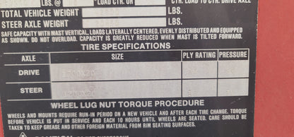 33,000 lb Taylor Forklift For Sale