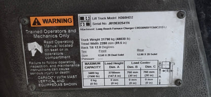 36,000 lb Hyster Forklift For Sale