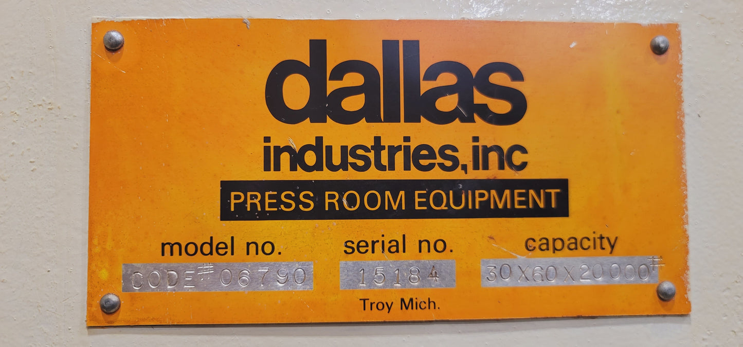 30 Inch Wide Dallas Straightener and Reel For Sale