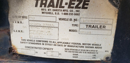 1999 Trail Eze Beaver Tail Trailer For Sale