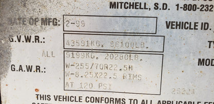 1999 Trail Eze Beaver Tail Trailer For Sale