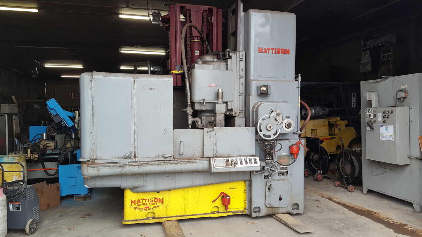 Mattison Rotary Surface Grinder For Sale 42"
