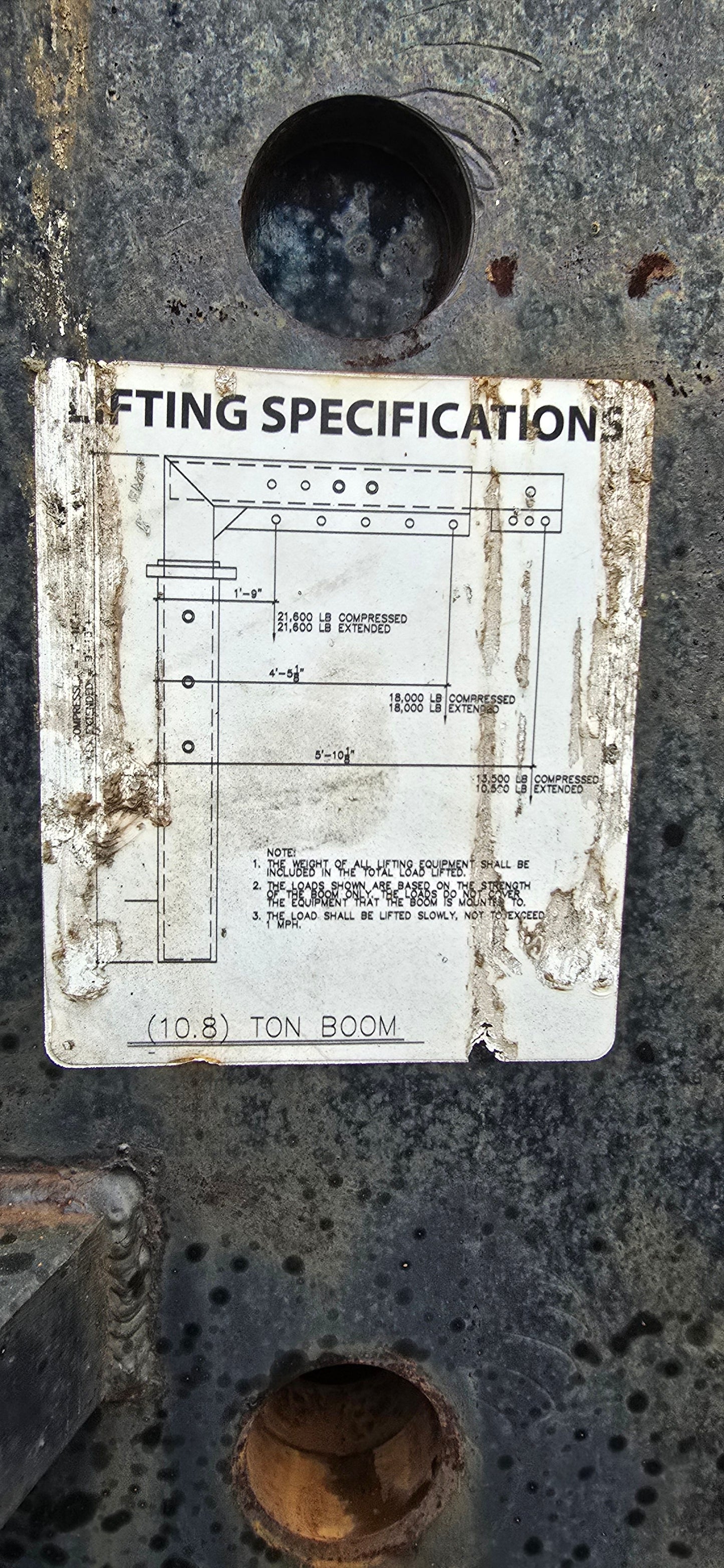30,000 lb Cat Forklift Boom and Stand For Sale