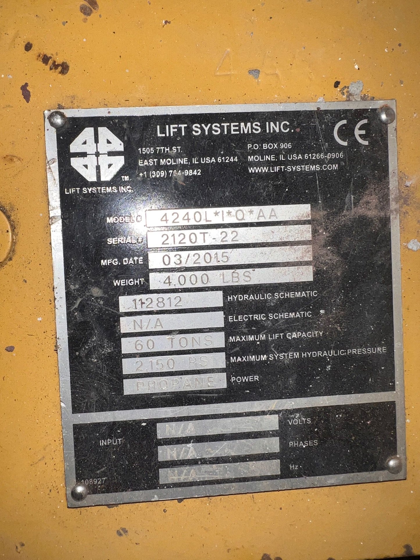 240 Ton Lift Systems Gantry For Sale
