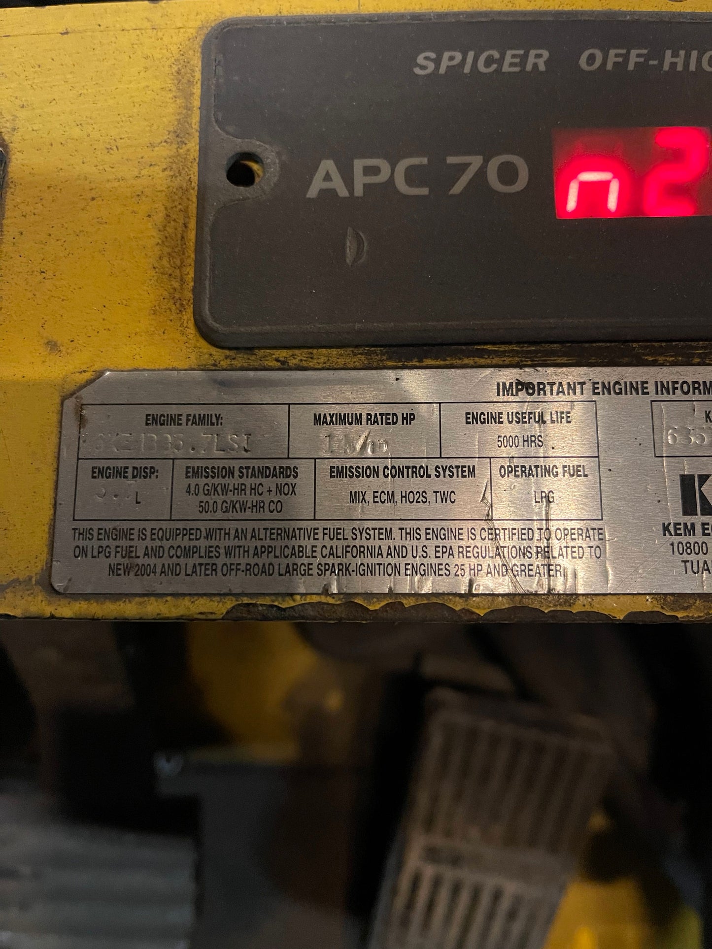 30,000 lb Lowry Forklift For Sale