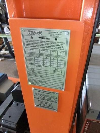 5,000 lb Rico Electric Die Cart For Sale (Two Available)